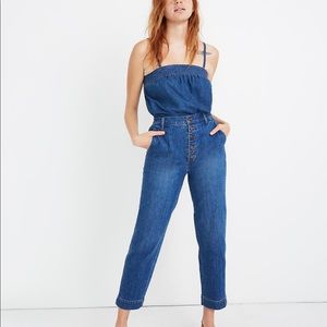 Madewell tapered jeans: button-front edition